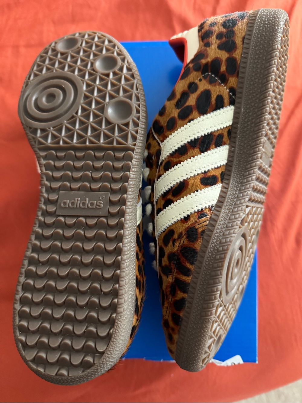 Adidas Leopard Print Women’s Sneakers with Red Laces - Picture 3 of 5